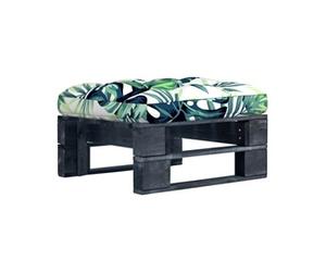 Tuinhocker pallet zwart geÃ¯mpregneerd grenenhout3066444