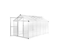 Vidaxl Serre Aluminium 362x190x195 Cm 13,41 M³