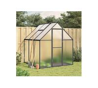 Tuinkas met basisframe 169x169x195 cm aluminium antracietkleur4005830