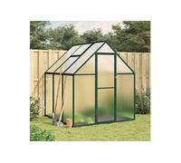 Tuinkas met basisframe 169x169x195 cm aluminium groen4005829