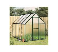 Tuinkas met basisframe 224x169x195 cm aluminium groen4005835