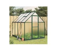Tuinkas met basisframe 224x169x202 cm aluminium groen3266324