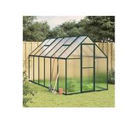 Vidaxl Serre Avec Cadre De Base Vert 334x169x195 Cm Aluminium