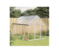 Vidaxl Serre Avec Cadre De Base Argenté 334x169x195 Cm Aluminium