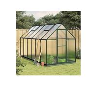 Vidaxl Serre Avec Cadre De Base Vert 334x169x202 Cm Aluminium