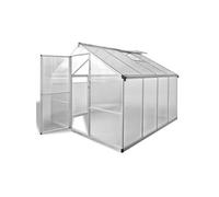 Tuinkas met basisframe 6,05 mÂ² versterkt aluminium41318
