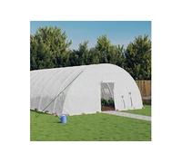 vidaXL Tuinkas met stalen frame 108 mÂ² 18x6x2,85 m wit3188123 Blanc G
