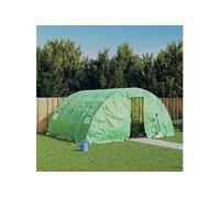 Vidaxl Serre Avec Cadre En Acier Vert 20 M² 5x4x2,3 M