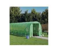 Tuinkas met stalen frame 32 mÂ² 16x2x2 m groen3188023
