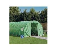 Tuinkas met stalen frame 72 mÂ² 24x3x2 m groen3188049