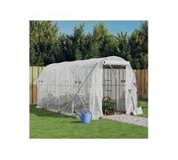 Vidaxl Serre Avec Cadre En Acier Blanc 8 M² 4x2x2 M