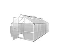 vidaXL Serre renforcée en aluminium avec cadre de base 9,025 m² 41320