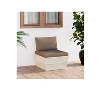 Epicéa Imprégné Canapé Central Palette de Jardin avec Coussins Meuble de Jardin Canapé d'Extérieur Patio Terrasse Salon Intérieur