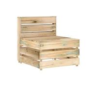 vidaXL Canapé palette de milieu de jardin Bois de pin imprégné