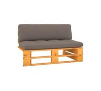 Tuinmiddenbank pallet honingbruin geÃ¯mpregneerd grenenhout3066525