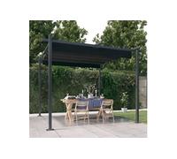 Tonnelle de Jardin avec Toit Rétractable 4x3 m Crème Belvédère Jardin vidaXL