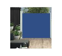Tuinscherm uittrekbaar 100x300 cm blauw48372