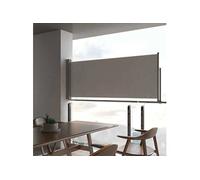 Tuinscherm uittrekbaar 100x300 cm grijs45186