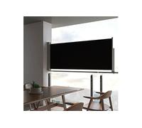 Tuinscherm uittrekbaar 100x300 cm zwart45184