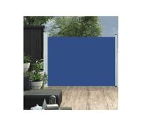 Tuinscherm uittrekbaar 100x500 cm blauw48384