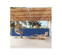 Tuinscherm uittrekbaar 117x600 cm blauw317948