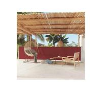 Tuinscherm uittrekbaar 117x600 cm rood317949