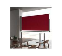 Tuinscherm uittrekbaar 120x300 cm rood48345