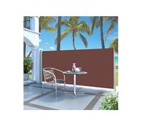 vidaXL Tuinscherm uittrekbaar 140x300 cm bruin317879 Marron G