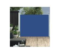 Tuinscherm uittrekbaar 140x500 cm blauw48396