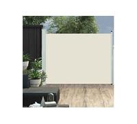 vidaXL Auvent latéral rétractable de patio 140x500 cm Crème 48395