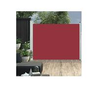 vidaXL Auvent latéral rétractable de patio 140x500 cm Rouge