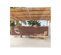 Vidaxl Auvent Latéral Rétractable De Patio 140x600 Cm Marron Marron