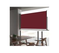 vidaXL Auvent latéral rétractable de patio 160x300 cm Rouge