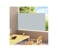 Auvent Latéral Rétractable de Patio 180x314 cm Gris Terrasse Extérieur vidaXL
