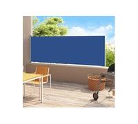 vidaXL – Auvent latéral rétractable – Écran d'intimité pour patio Résistance aux UV 180x500 cm Bleu