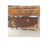 vidaXL Auvent latéral rétractable de patio 200x600 cm marron