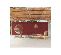 Vidaxl Auvent Latéral Rétractable De Patio 200x600 Cm Rouge Rouge