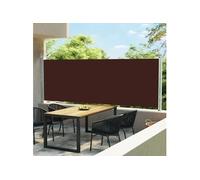 vidaXL Tuinscherm uittrekbaar 600x160 cm bruin313380 Marron G