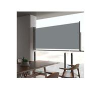 Tuinscherm uittrekbaar 60x300 cm grijs48354