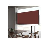 Tuinscherm uittrekbaar 80x300 cm bruin48361