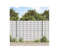 Tuinschermen 4 st 35x0,19 m PVC wit147860
