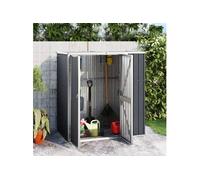 Vidaxl Abri À Outils De Jardin Anthracite 161x89x161cm Acier Galvanisé