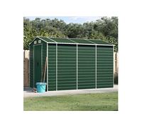 Tuinschuur 191x300x198 cm gegalvaniseerd staal groen3188233