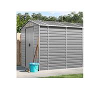 Vidaxl Abri De Jardin Gris Clair 191x725x198 Cm Acier Galvanisé Gris