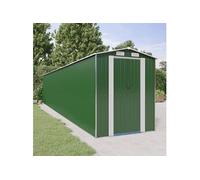 Tuinschuur 192x1021x223 cm gegalvaniseerd staal groen3147437