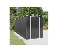 Vidaxl Abri De Jardin Anthracite 192x523x223 Cm Acier Galvanisé