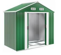 Tuinschuur Groen Metaal 200x135x190cm
