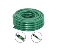 Tuyau d'Arrosage avec Jeu de Raccords Tuyau d'Irrigation Jardin Vert PVC vidaXL