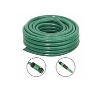 vidaXL Tuyau d'arrosage avec jeu de raccords vert 0,75" 30 m PVC