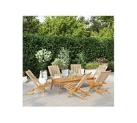 Tuinstoelen 6 st inklapbaar massief acaciahout beige3214635